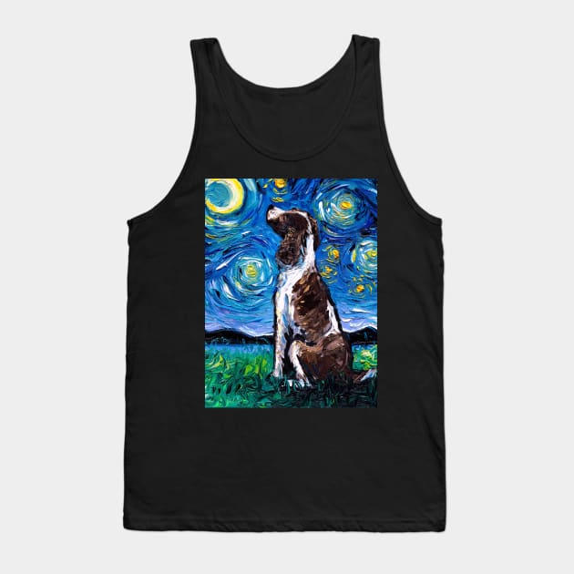 English Springer Spaniel Starry Night Tank Top by sagittariusgallery